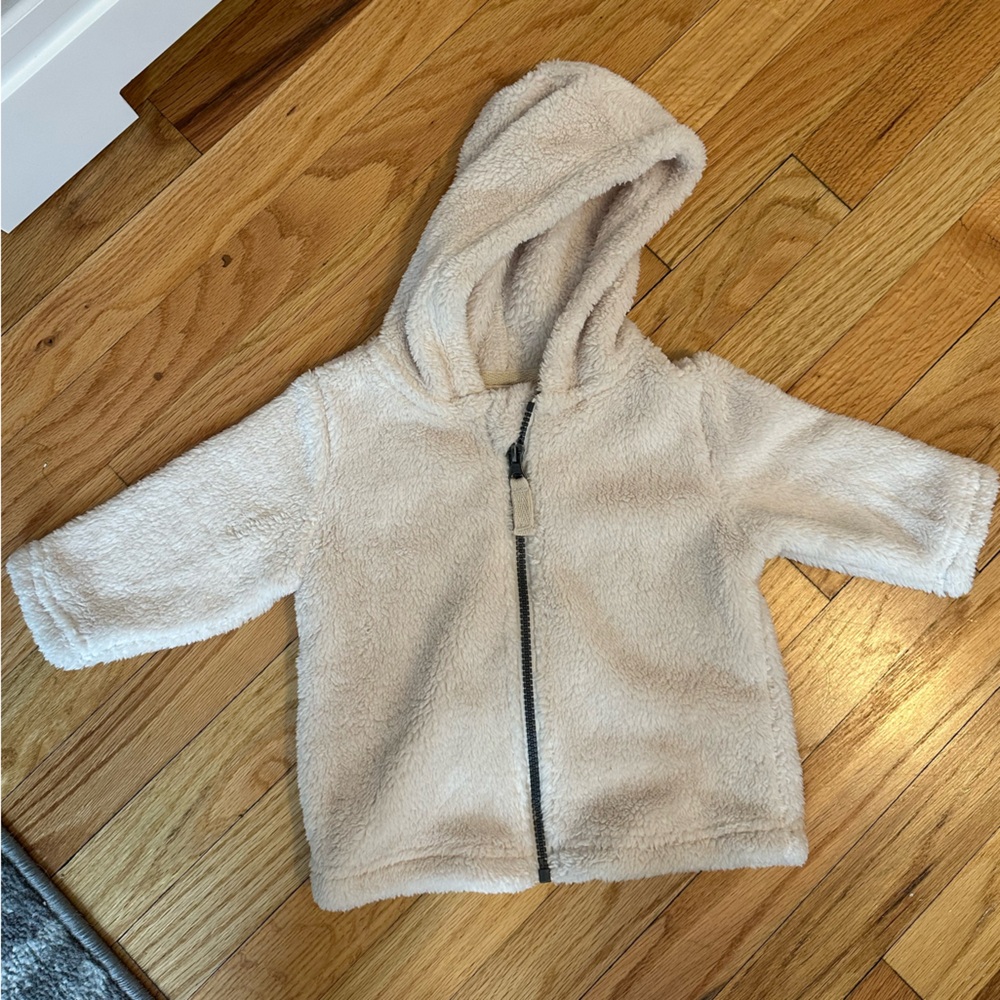 Hanna Andersson Zip Up Fuzzy Sweatshirt